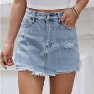 Zara woman Denim Mini Skirt